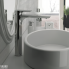 Waschtischarmatur INFINITY ohne Abflusskappe| Hebel, stehend | hoch XXL | Edelstahlfarbe