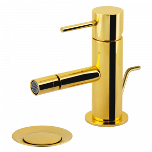 Stand-Bidet-Armatur | hebel | goldene Glanz | mit einem Abfluss | X STYLE