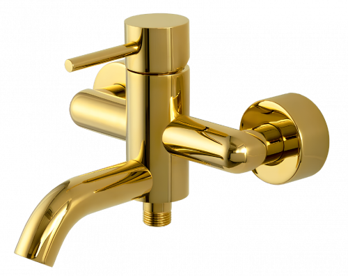 Wannen- und Dusch- Armatur X STYLE, Aufputz | goldene Glanz