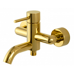 Wannen- und Dusch- Armatur X STYLE, Aufputz | goldene Glanz