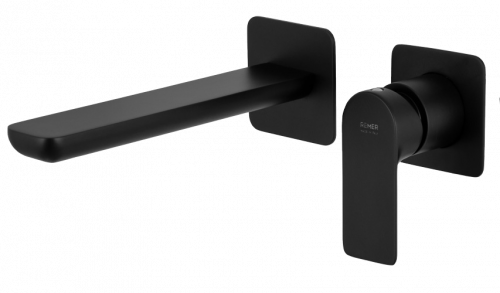 Waschtischarmatur Unterputz | 230 | hebel | schwarz matt | INFINITY