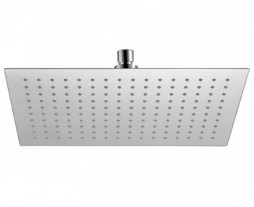 Duschkopf SoffiSlim SQ | aufhängbar | 330 x 220 mm | Edelstahl, hochglanz | weiß matt