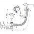 A564CRM1 Badewanne Ab- und Überlaufgarnitur Automat Chrom mit Füllfunktion | 100