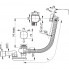A564CRM2 Badewanne Ab- und Überlaufgarnitur Automat Chrom mit Füllfunktion | 120
