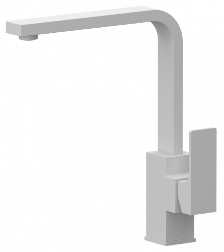 Standwaschtischarmatur | hebel | hohe | schwenken | weiß matt | ABSOLUTE