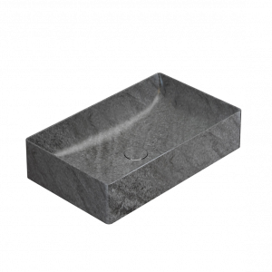 Waschbecken T-EDGE | 610x370x140 mm | Pruhovaná šedá matt