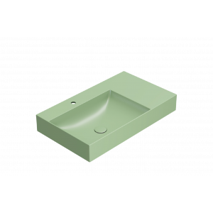 Waschbecken T-EDGE | 800x470x120 | mit Loch für die Batterie | Limette matt