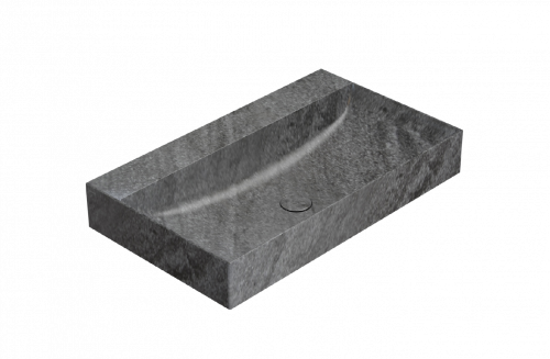 Waschbecken T-EDGE | 800x470x120 | Grau gestreift matt