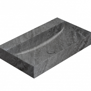 Waschbecken T-EDGE | 800x470x120 | Grau gestreift matt