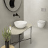 Waschbecken | T_EDGE | 420 x 420 x 160 | Carrara-Marmor matt