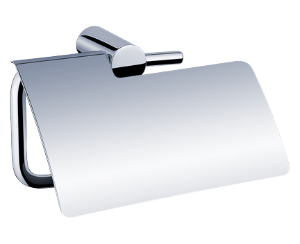 Toilettenpapierhalter NAVA mit Deckel | Chrom