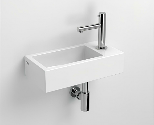 Waschbecken hängend Flush 360 x 180 x 90 , Öffnung für die Armatur rechts | weiß matt
