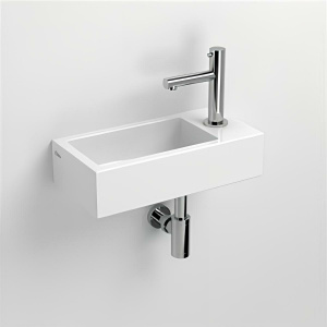Waschbecken hängend Flush 360 x 180 x 90 , Öffnung für die Armatur rechts | weiß