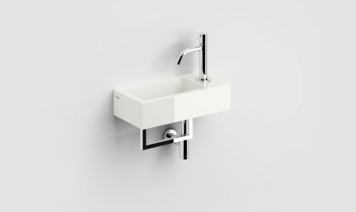 Waschbecken hängend Flush 360 x 180 x 90 , Öffnung für die Armatur rechts | weiß | aluite