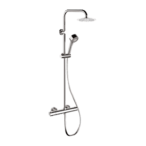 Duschset | mit Kopf Ø 250 | Chromglanz | Thermostatisch | EQ | chrom Glanz | Chrom Glanz