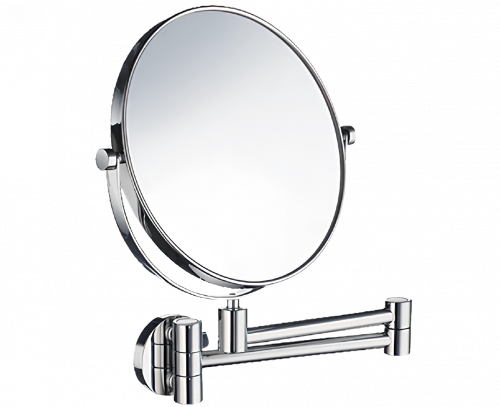Kosmetikspiegel hängend mit Arm klein | 5x | Smedbo