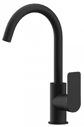 Küchenarmatur Infinity | Stand Hebel | mit schwenkbarem Auslauf | schwarz matt