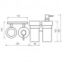 Hygiene-Set Keira(Seifenspender und Becherhalter mit Keramikbecher) | Chrom