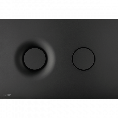 Betätigungsplatte von WC-Modul Dot.Dot., schwarz/schwarz