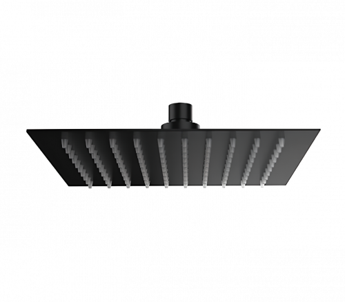 Duschkopf SoffiSlim SQ | aufhängbar | 300 x 300 mm | Edelstahl, hochglanz | schwarz matt