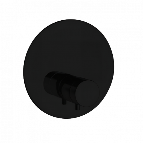 Verdecktes Modul X STYLE Einweghebel Oberteil thermostatisch | schwarz matt