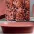 Waschtisch IDEA 600 x 430 x 130 mm | aufsatz | rechteckig | Granatapfel rot matt