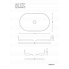 Waschtisch BLADE OVAL 600 x 360 x 120 mm | aufsatz | ovalförmig | Weiß matt