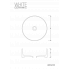 Waschtisch SLIM TONDO 400 x 400 x 130 mm | aufsatz | ringförmig | Weiß matt