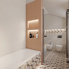 Modernes AGOSTINO-Badezimmer - Pohled ze sprchového koutu
