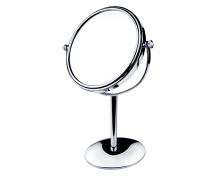 Stand-Kosmetikspiegel mit einfachem Ständer