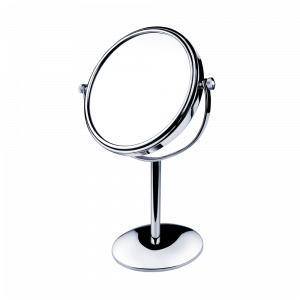 Stand-Kosmetikspiegel mit einfachem Ständer | Chrom