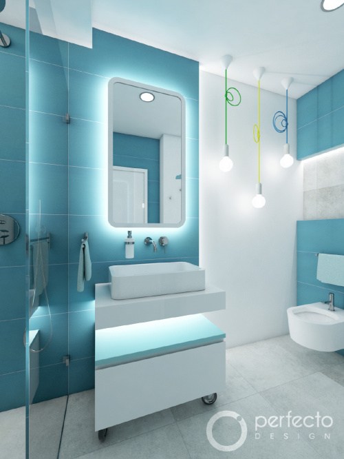 Modernes Badezimmer TEEN - Visualisierung