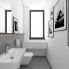 Moderne Toilette CHAPLIN - Visualisierung